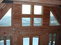 View to the west through great room windows