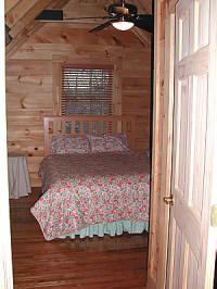 Ceiling fan in upstairs bedroom